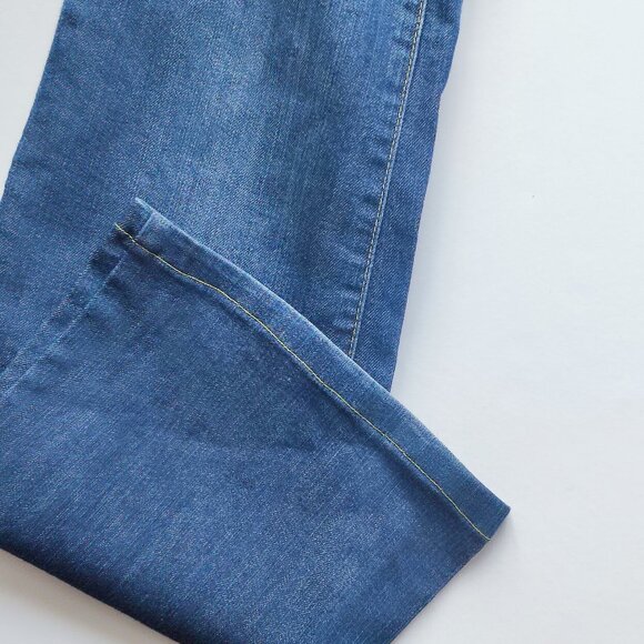 Kenneth Cole boot cut jeans women's size 26 ink blue mid-rise - Picture 10 of 16